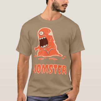 Momster Beängstigend Orange Slime Monster Hallowee T-Shirt