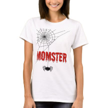 Momster-Blutstropfen-Schrift und Spinne