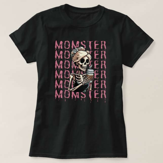 Momster Funny Mama Halloween T-Shirt (Design vorne)