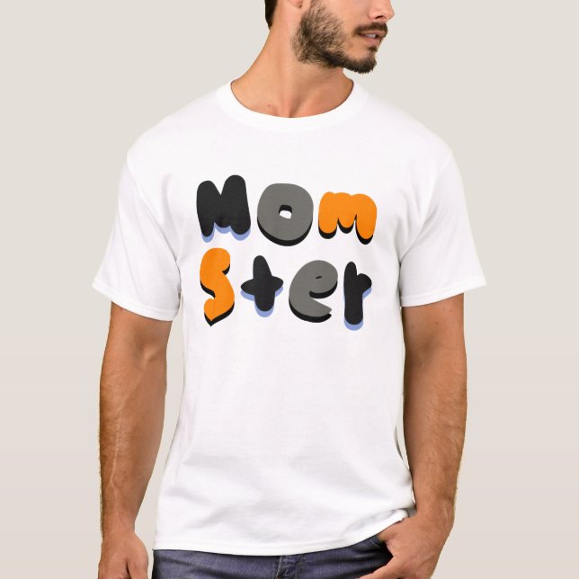 Momster Groovy Bubble Lettering T-Shirt (Vorderseite)