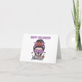 Momster Halloween-Geschenk für Mama Feiertagskarte