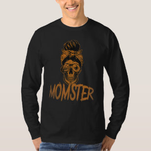 Momster Halloween-Kostüm Totenkopf-Mutter Unordent T-Shirt