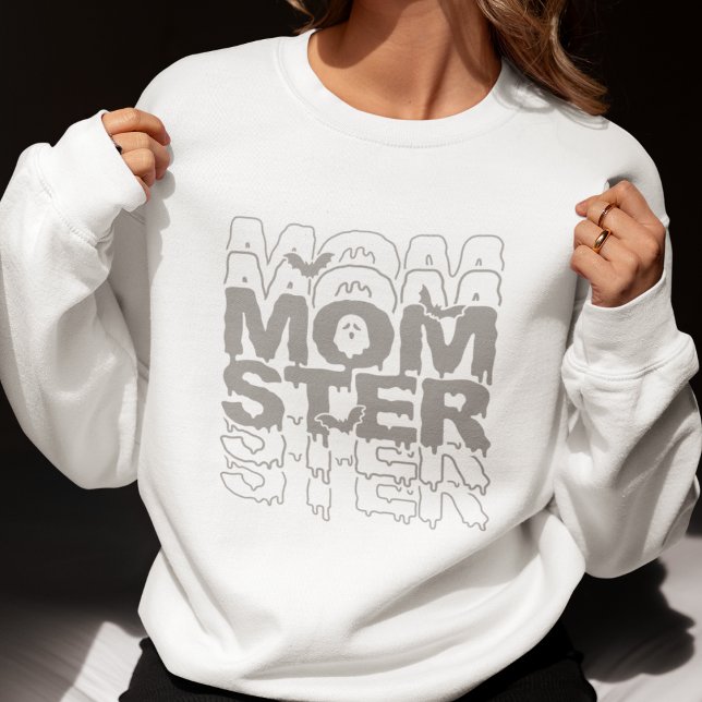 Momster Halloween Mama Funny Fall Sweatshirt (Von Creator hochgeladen)