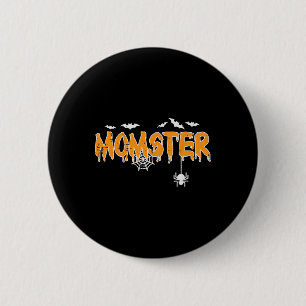 Momster Mama Mommy Matching Family Halloween Costu Button