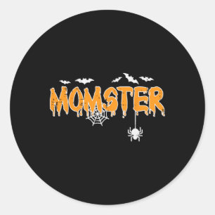 Momster Mama Mommy Matching Family Halloween Costu Runder Aufkleber