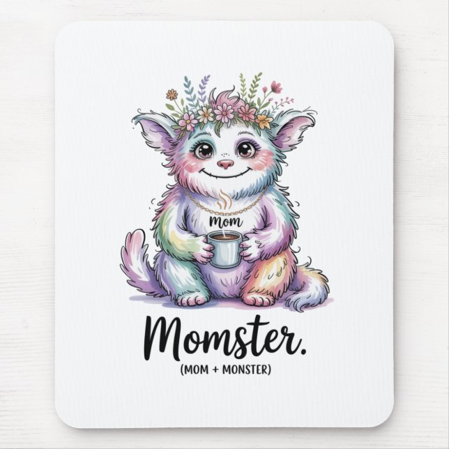 Momster. (Mom + Monster) Mousepad (Vorne)