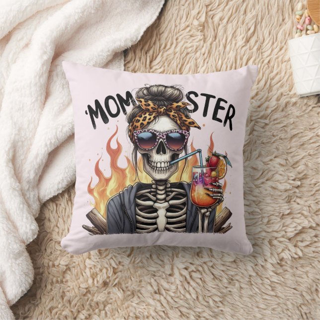 Momster: Skeletton-Mama zum Brandtrunk Sangria Kissen (Decke)