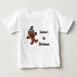 Mon 1er T-shirt Baby Gingerbread de Noël