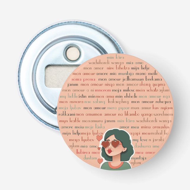 Mon Amour Flaschenöffner (Vorderseite)