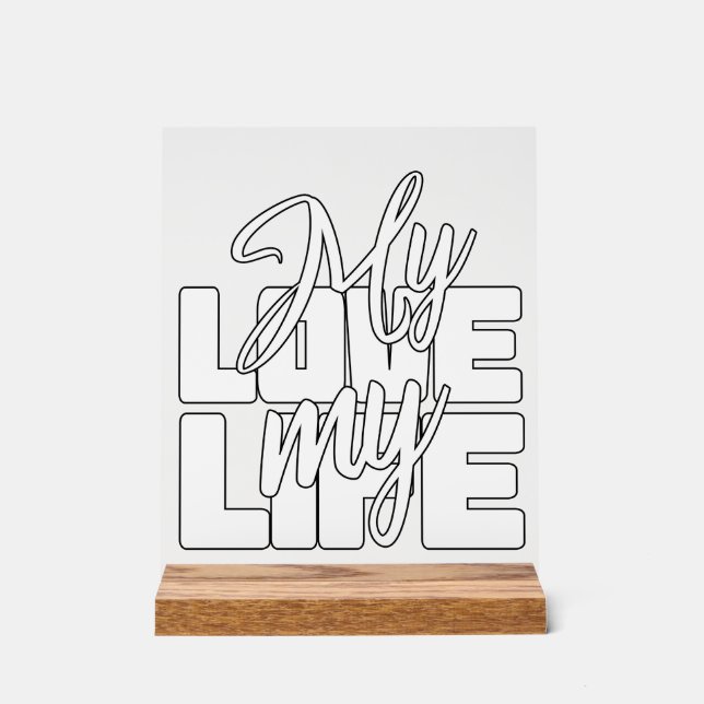 Mon amour ma vie (Recto)