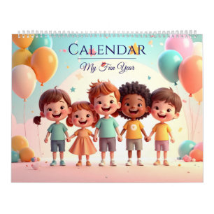 Mon année amusante” calendrier pour enfants