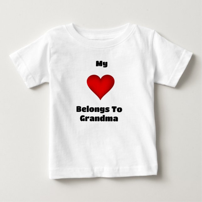 Mon ♥️ Appartient À Grand-Mère T-shirt (Devant)