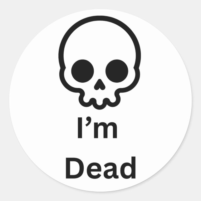 Mon autocollant mort (Devant)