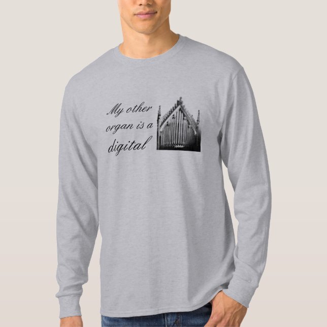 "Mon autre organe est" un T-shirt numérique de (Devant)