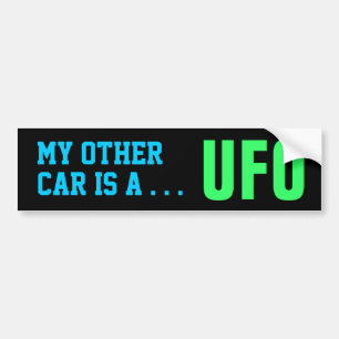 MON AUTRE VOITURE - autocollant de pare-chocs UFO