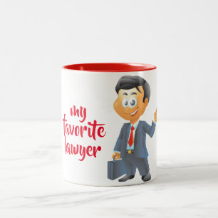 ***MON AVOCAT PRÉFÉRÉ*** MUG DE CAFÉ À DEUX T