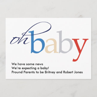 Mon bébé ! Faire-part de grossesse