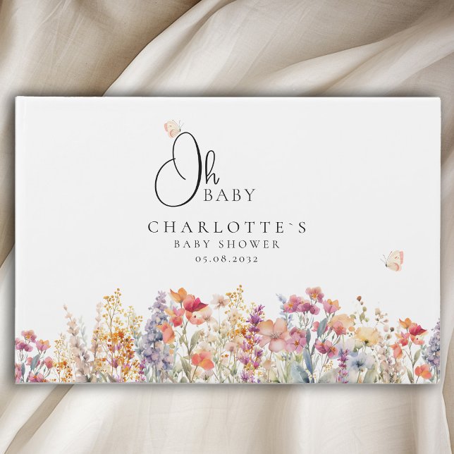 Mon bébé ! Livre d'invité fleur sauvage (Créateur téléchargé)