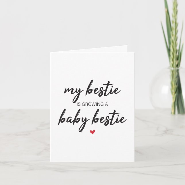 Mon Bestin Est Une Carte Enceinte, Une Carte De Gr (Devant)