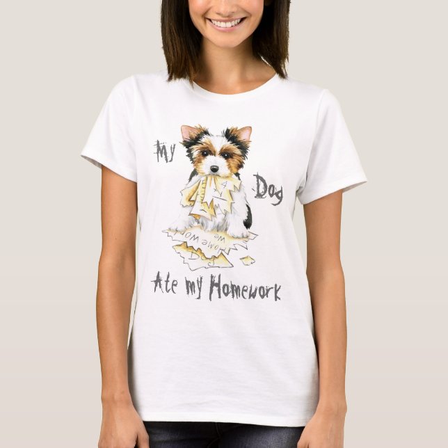 Mon Biewer Terrier A Mangé Mon T-shirt Maison (Devant)