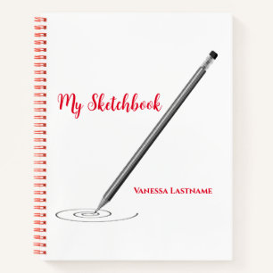 Mon carnet de croquis avec personnalisation de nom