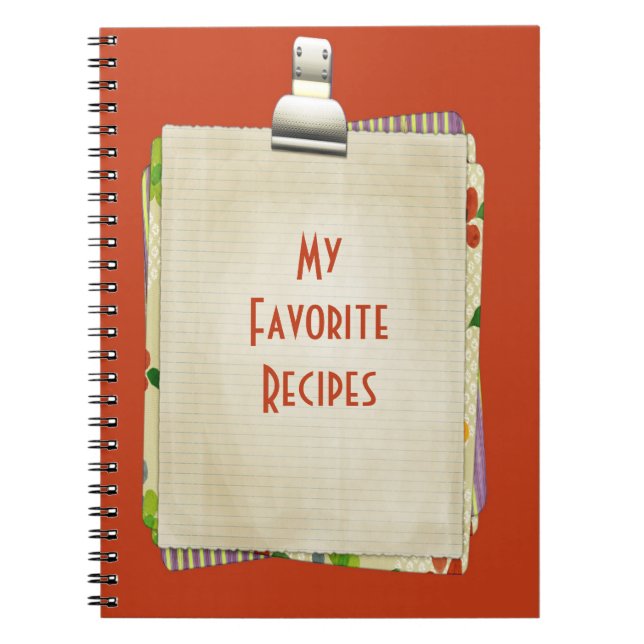 Mon Carnet de recettes favorites (Devant)