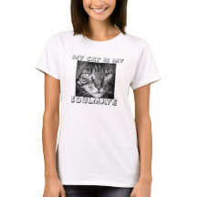 Mon chat est mon T-shirt de dames de Soulmate