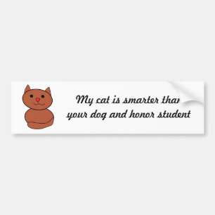 Mon chat est Sticker de pare-chocs plus intelligen