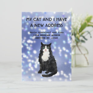 Mon chat et moi avons déménagé Faire-part