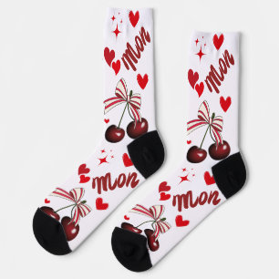 Mon Cheri Cherry lustige Premium Crew Sock Socken