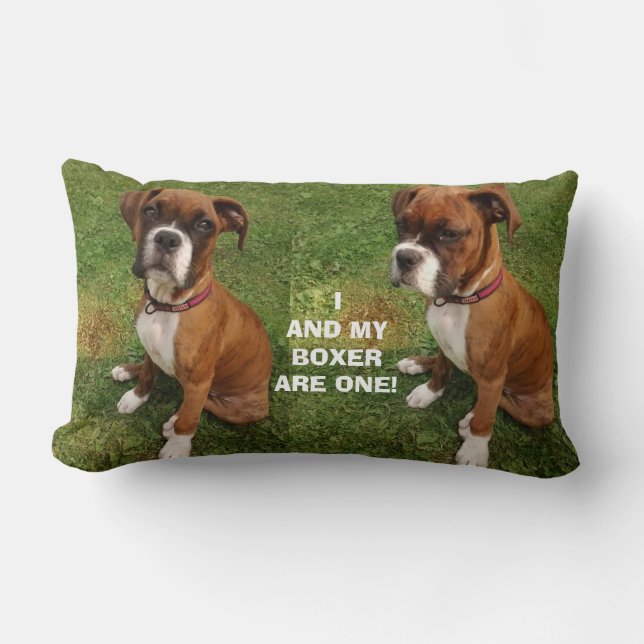 MON CHIEN BOXER, MOI, EST UN coussin (Recto)