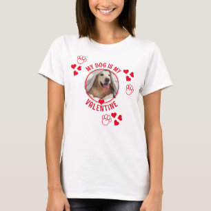 MON CHIEN EST MON T-shirt photo VALENTINE