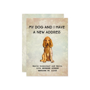 Mon chien et moi avons déménagé Faire-part