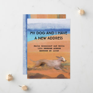 Mon chien et moi avons déménagé Faire-part