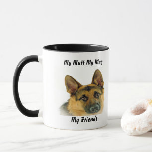Mon clébard ma tasse mes amis.
