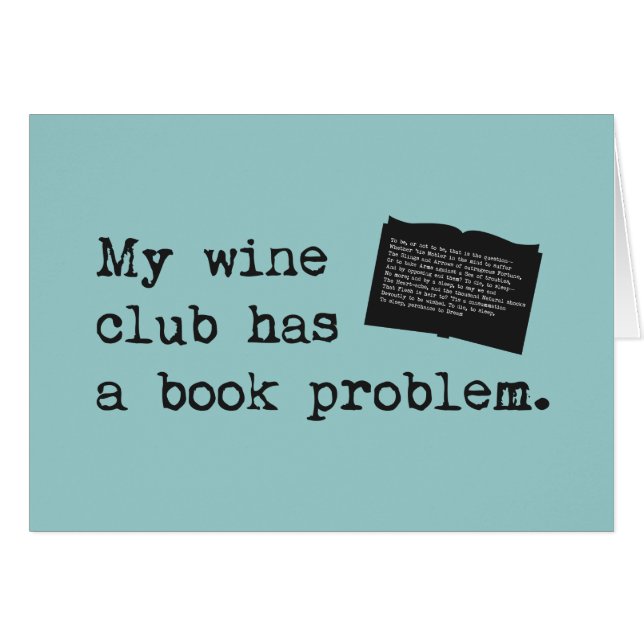 Mon club de vin a un problème de livre (Devant horizontal)