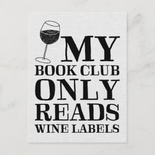 Mon Club Livre Ne Lit Que La Carte Postale Étiquet