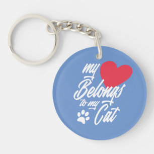 Mon coeur appartient à mon chat Valentine  Porte -