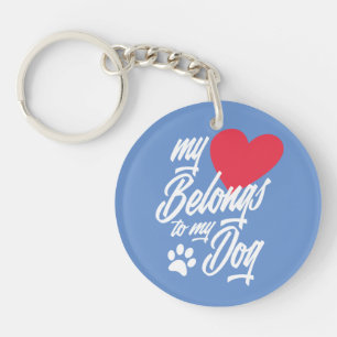 Mon coeur appartient à mon chien Valentine  Porte 