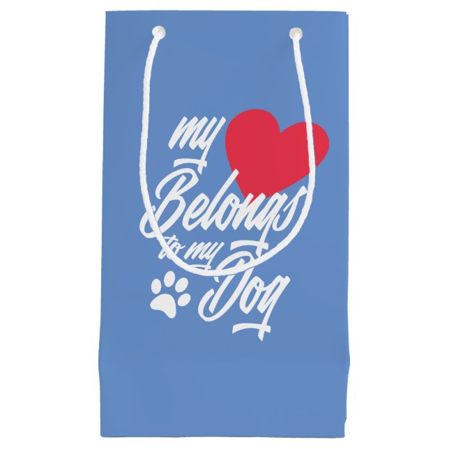 Mon coeur appartient à mon chien Valentine | Sac C (Devant)