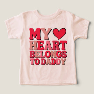 Mon Coeur Appartient À Papa Retro Heart