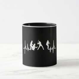 Mon Coeur bat Pour La Mug De Baseball