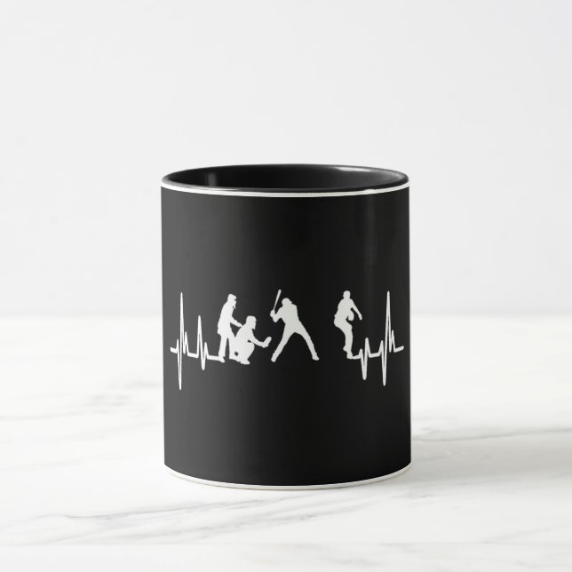 Mon Coeur bat Pour La Mug De Baseball (Centre)