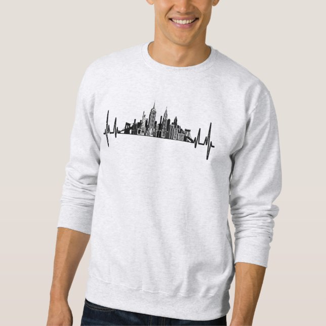 Mon Coeur bat pour le Sweatshirt de New York (Devant)