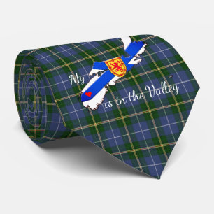 Mon coeur est dans le tartan de cravate de la