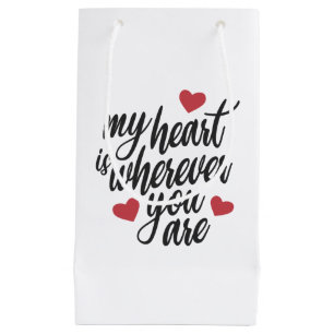 Mon coeur est partout où vous êtes Valentin   Sac 