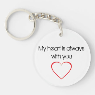 Mon coeur est toujours avec vous porte - clé