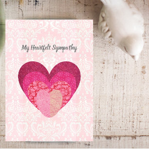 Mon Coeur Sympathy Quilt Look Cartes Coeur