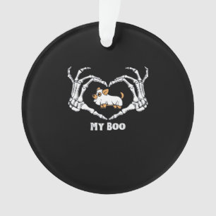 Mon Costume Boo Chihuahua Avec Mains Coeurs Squele