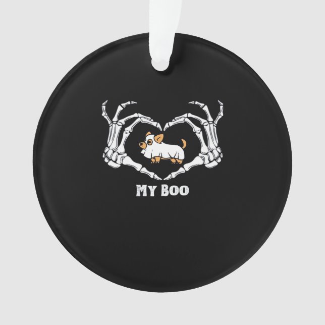 Mon Costume Boo Chihuahua Avec Mains Coeurs Squele (devant)